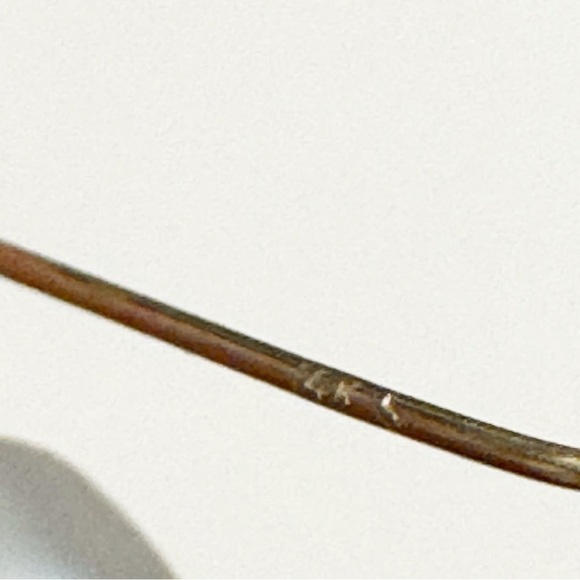 Dainty Heart Pearl Earrings 14k Yellow Gold Vintage - Picture 5 of 8